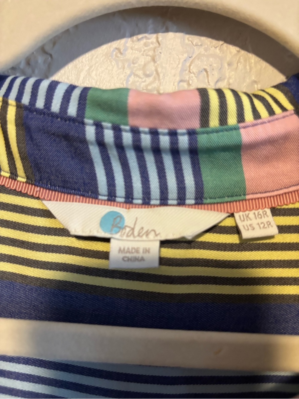 Boden Girls' Multi-Stripe Skirt - Pink, Green, Navy